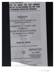 H.R. 2771, to Amend the Safe Drinkling Water Act to Reauthorize the New York ...