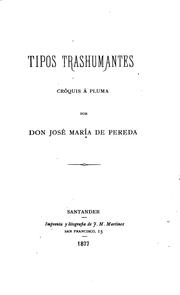 Cover of: Tipos trashumantes: Cróquis á pluma
