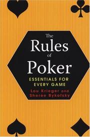 Cover of: The Rules of Poker by Lou Krieger, Sheree Bykofsky