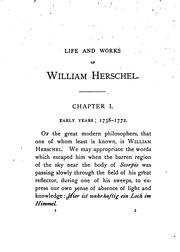 Cover of: Sir William Herschel: His Life and Works by Edward Singleton Holden
