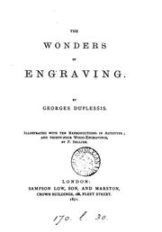 Cover of: The Wonders of Engraving