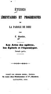 Cover of: Études élémentaires et progressives de la parole de Dieu