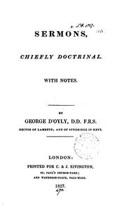 Cover of: Sermons, chiefly doctrinal, with notes | George D
