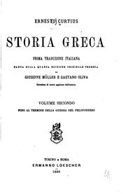 Cover of: Storica greca by Ernst Curtius