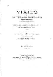 Cover of: Viajes de Santiago Estrada
