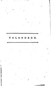 Cover of: Tolondron.: Speeches to John Bowle about His Edition of Don Quixote; Together with Some Account ...