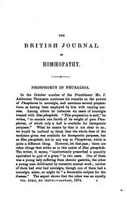 Cover of: The British Journal of Homoeopathy by 