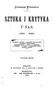 Sztuka i krytyka u nas, (1884-1890) by Stanisław Witkiewicz