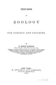 Text-book of zoology for schools and colleges by Henry Alleyne Nicholson