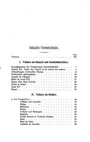 Cover of: Voltaire-studien: Beiträge zur Kritik des Historikers und des Dichters
