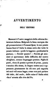 Cover of: Tragedie e poesie scelte di Alessandro Manzoni ...