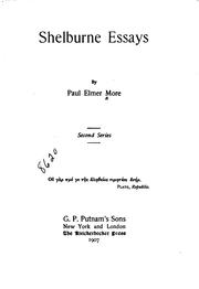 Cover of: Shelburne Essays: Third Series | Paul Elmer More