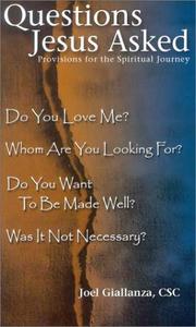 Cover of: Questions Jesus Asked: Provisions for the Spiritual Journey
