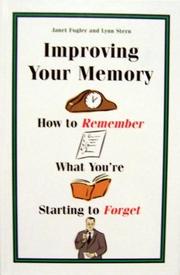Cover of: Improving Your Memory by 