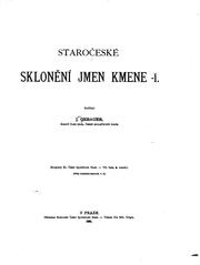 Cover of: Staročeske sklonění jmen kmene -í