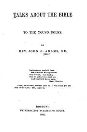 Cover of: Talks about the Bible: To the Young Folks