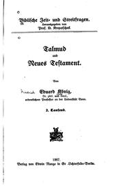 Cover of: Talmud und neues Testament