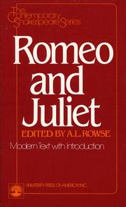 Cover of: Romeo and Juliet by William Shakespeare