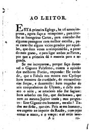 Cover of: Galatéa egloga