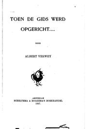 Cover of: Toen De gids werd opgericht