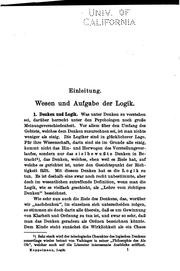 Untersuchungen zur Logik der Gegenwart by Wilhelm Koppelmann