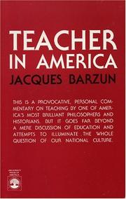 Teacher in America by Jacques Barzun
