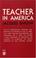 Cover of: Teacher in America