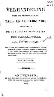 Cover of: Verhandeling over de Nederduytsche tael- en letterkunde, opzigtelyk de ...