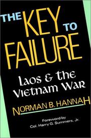 The key to failure by Norman B. Hannah