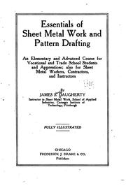 Cover of: Essentials of Sheet Metal Work and Pattern Drafting