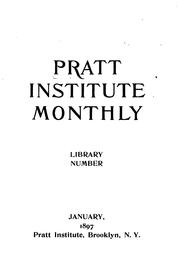 Cover of: Pratt Institute Monthly | 