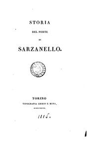 Cover of: Storia del forte di Sarzanello [by C. Promis].