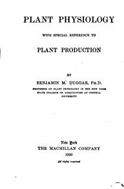 Cover of: Plant Physiology: With Special Reference to Plant Production