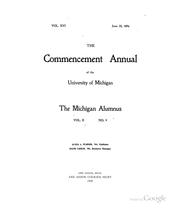 Cover of: The Commencement Annual