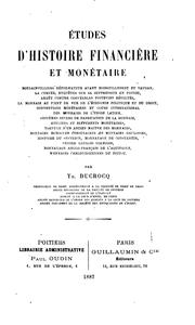Cover of: Études d'histoire financière et monétaire
