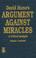 Cover of: David Hume's argument against miracles
