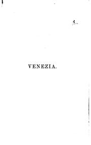 Cover of: Venezia: nuovi studi di storia e d'arte