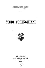 Cover of: Studi Folenghiani