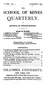 Cover of: The School of Mines Quarterly