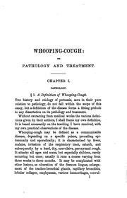 Cover of: Whooping-cough; Its Pathology and Treatment by Thomas Michael Dolan