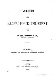 Cover of: Systematik und Geschichte der Archäologie der Kunst