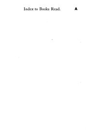 Cover of The Books I Have Read: Blank Forms by [name missing]