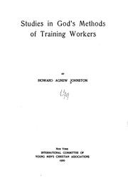 Cover of: Studies in God's Methods of Training Workers