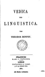 Cover of: Vedica und linguistica