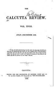 Cover of: The Calcutta Review