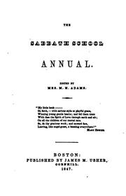 Cover of: The Sabbath School Annual for ...