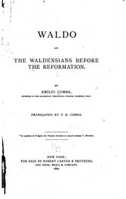 Cover of: Waldo and the Waldensians Before the Reformation