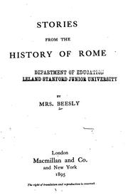 Cover of: Stories from the History of Rome