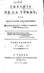 Cover of: Théorie de la terre[