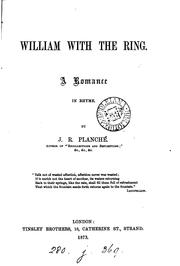 Cover of: William with the ring, a romance in rhyme